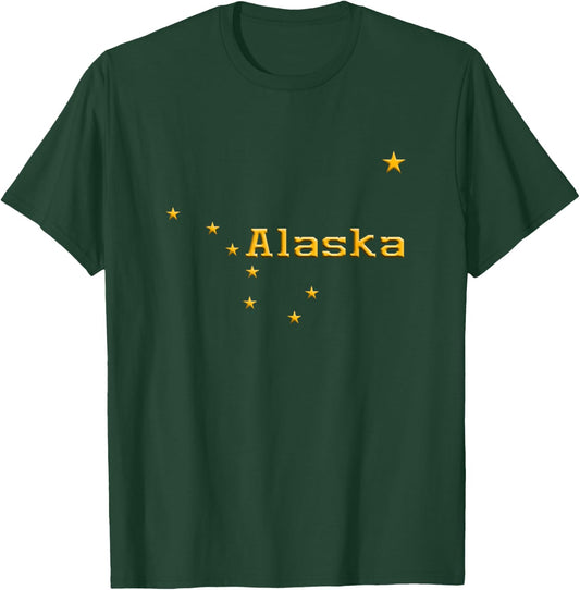 Alaska State Flag Astrology Big Dipper Polaris T-Shirt - T-Shirt | Forest