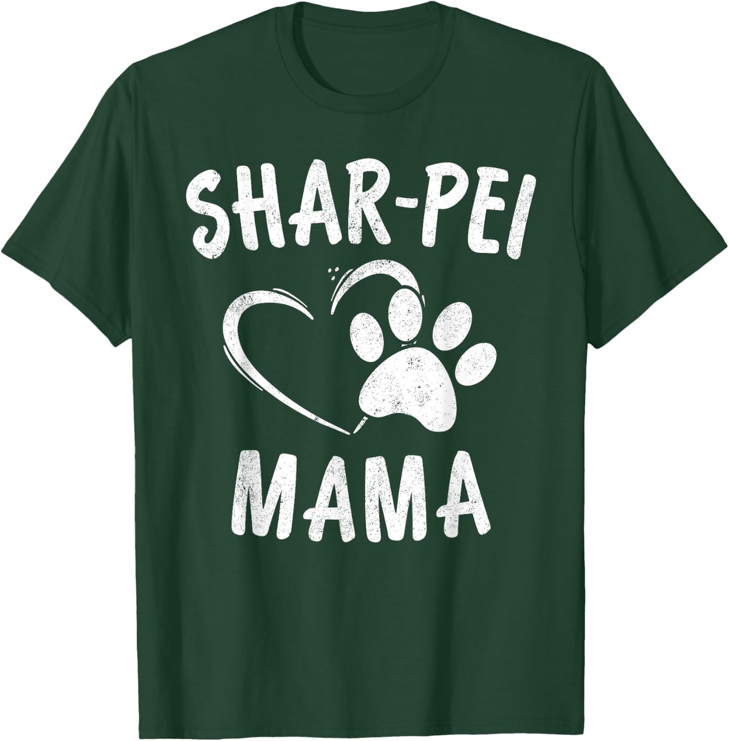 Fun Shar Pei Mama Gift Pet Lover Apparel Dog Shar-Peis Mom T-Shirt - T-Shirt | Forest
