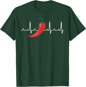 Chilihead Spicy Food Chili Lover Hot Pepper T-Shirt - T-Shirt | Forest