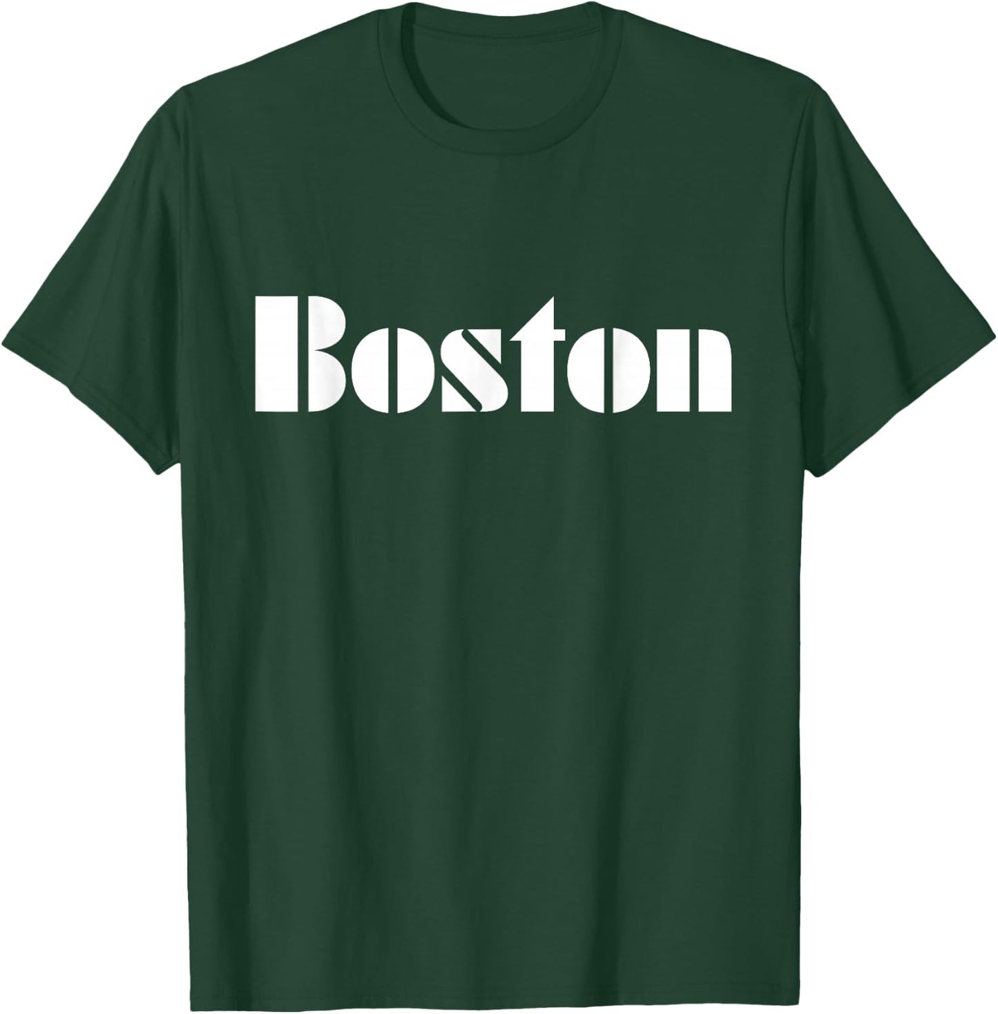 Boston - Old School Police Font T-Shirt - T-Shirt | Forest