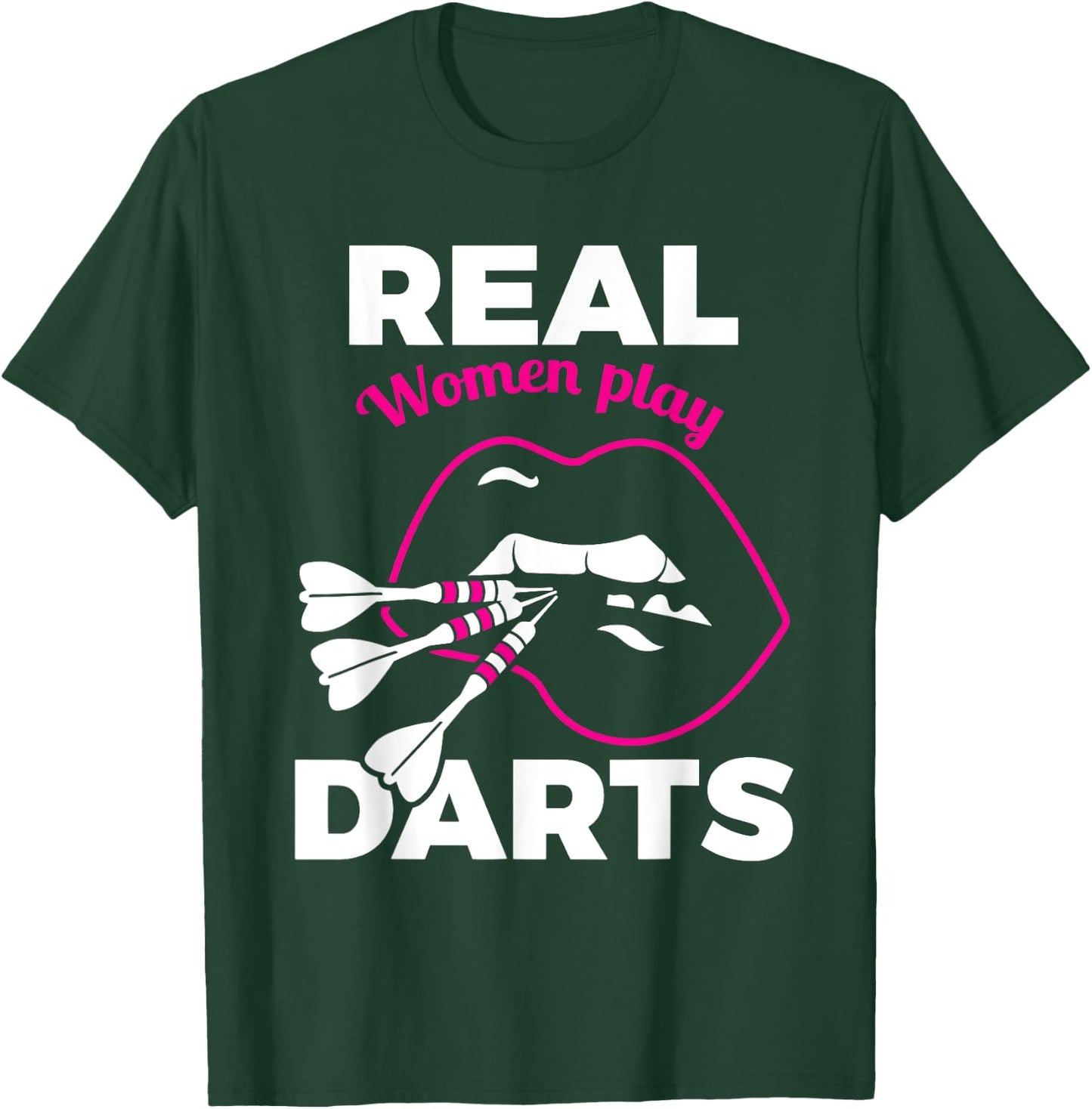 Funny Darts Shirt Female Amateur Pub Bar Dart Player T-Shirt - T-Shirt | Forest