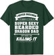Bearded Dragon Dad Shirt Funny Father's Day Lizards Sexy T-Shirt - T-Shirt | Forest
