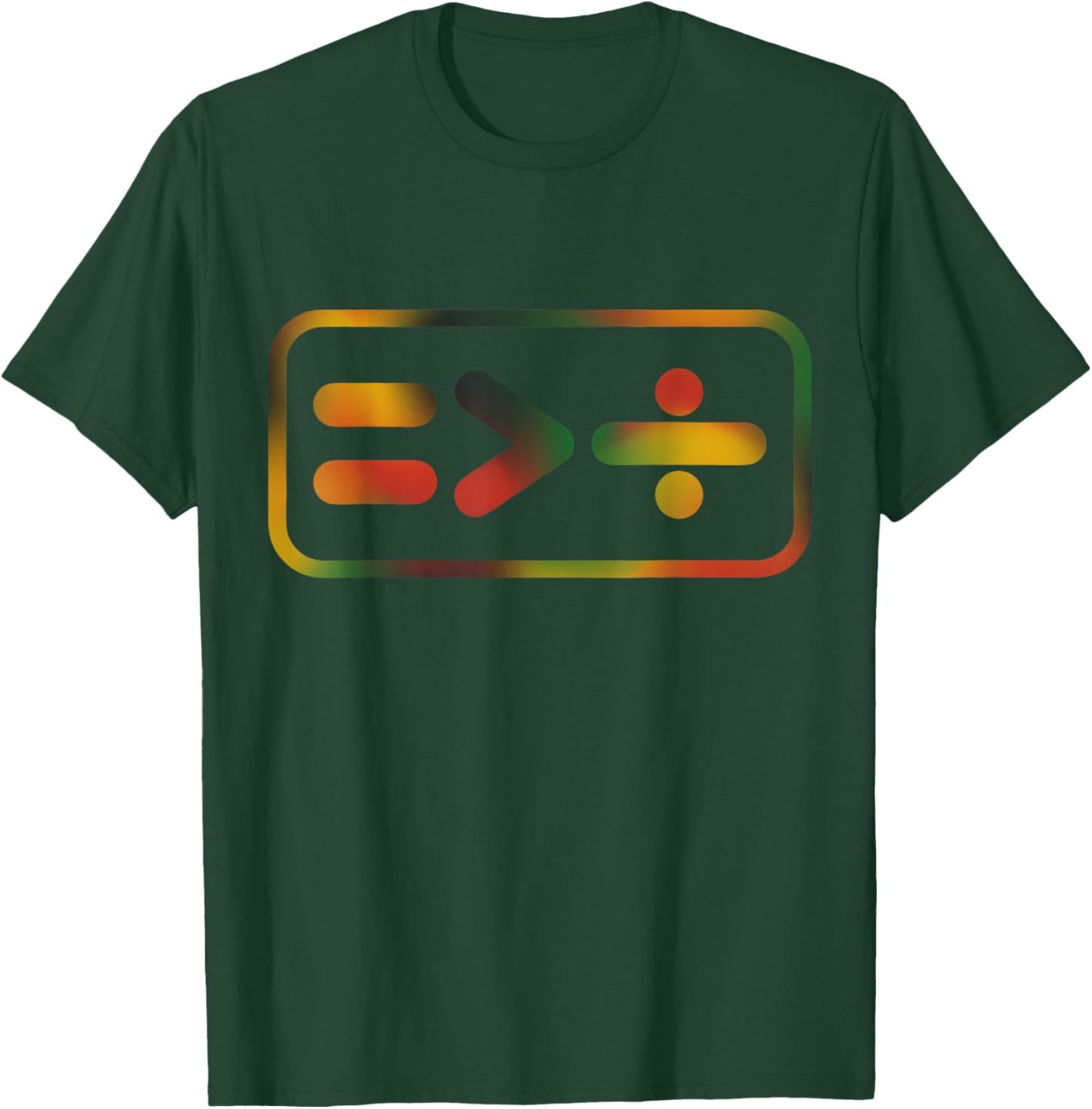 Juneteenth Equality Is Greater Than Division Afro Men Women T-Shirt - T-Shirt | Forest