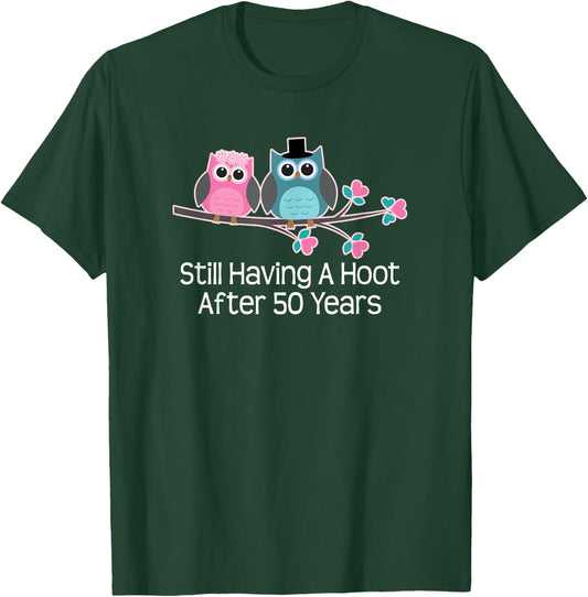 50th Wedding Anniversary Shirt Gifts Funny Couples T-Shirt - T-Shirt | Forest