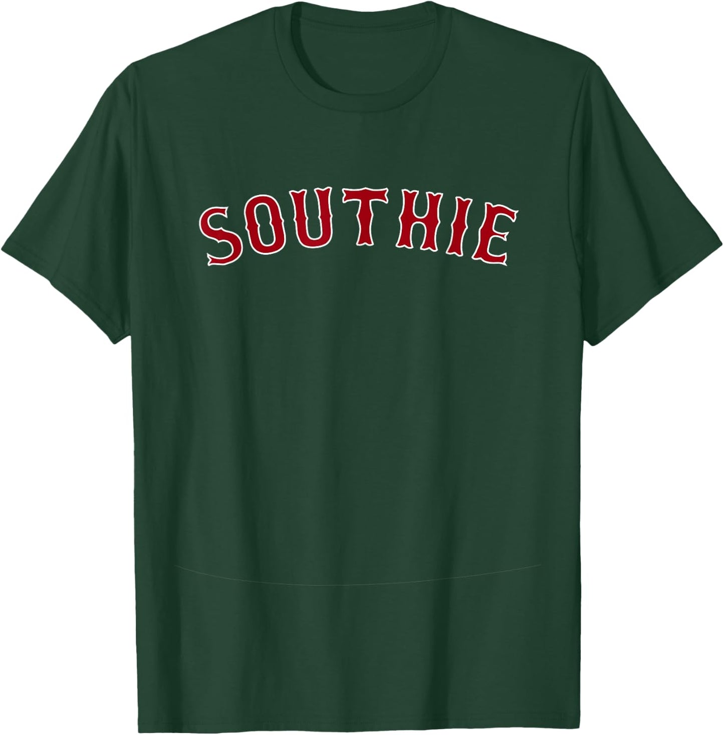 Southie South Boston Massachusetts Vintage Baseball Fan Gift T-Shirt - T-Shirt | Forest