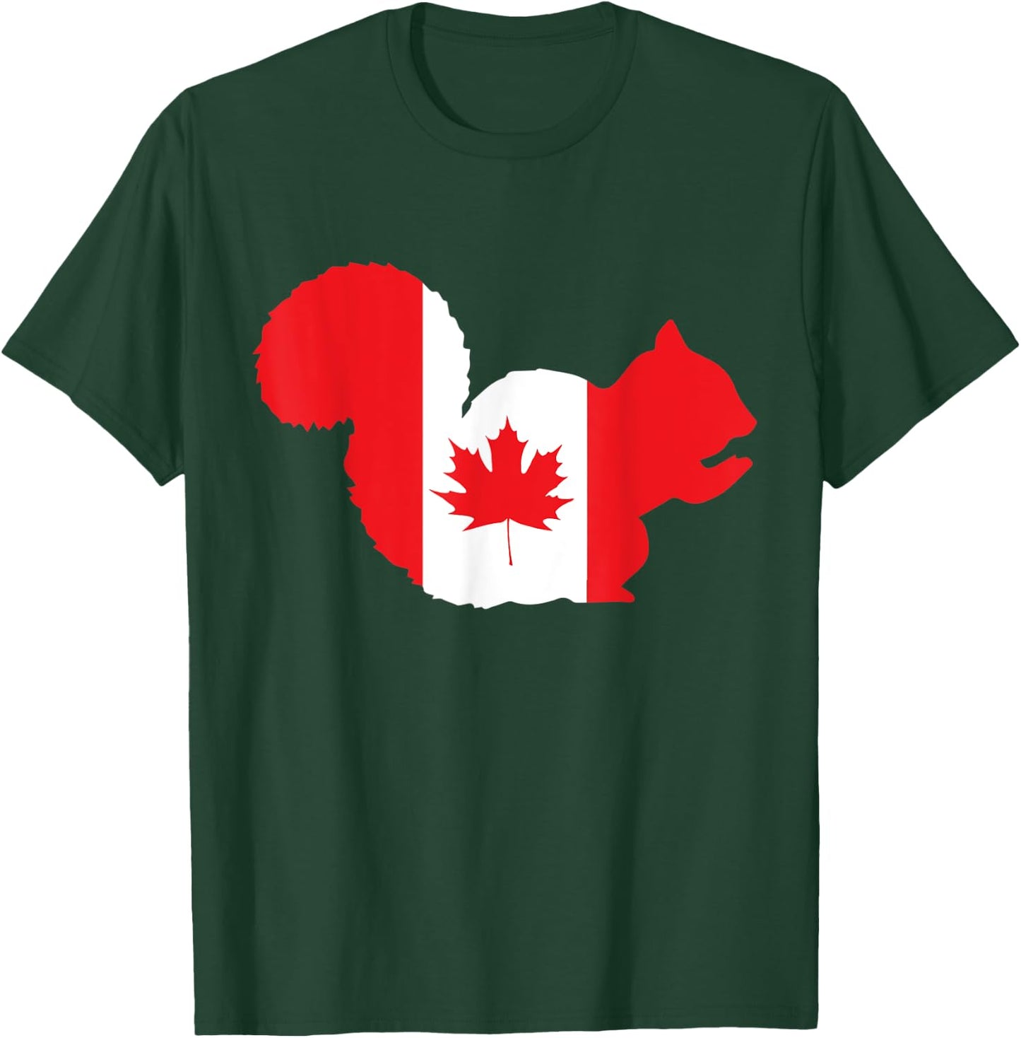 Proud Canadian Canada Squirrel Canada Day T-Shirt - T-Shirt | Forest