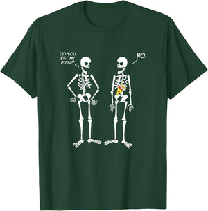 Did You Eat My Pizza? Cute Funny Skeleton T-Shirt - T-Shirt | Forest