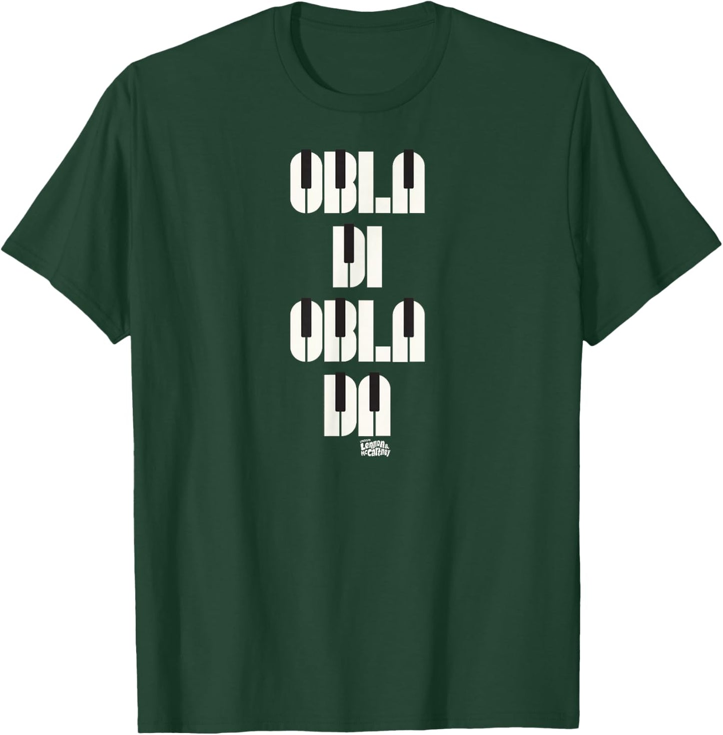 Lyrics by Lennon and McCartney - Obla Di Obla Da T-Shirt - T-Shirt | Forest