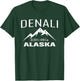 DENALI ALASKA Climbing Summit Club Outdoor Adventure Gift T-Shirt - T-Shirt | Forest