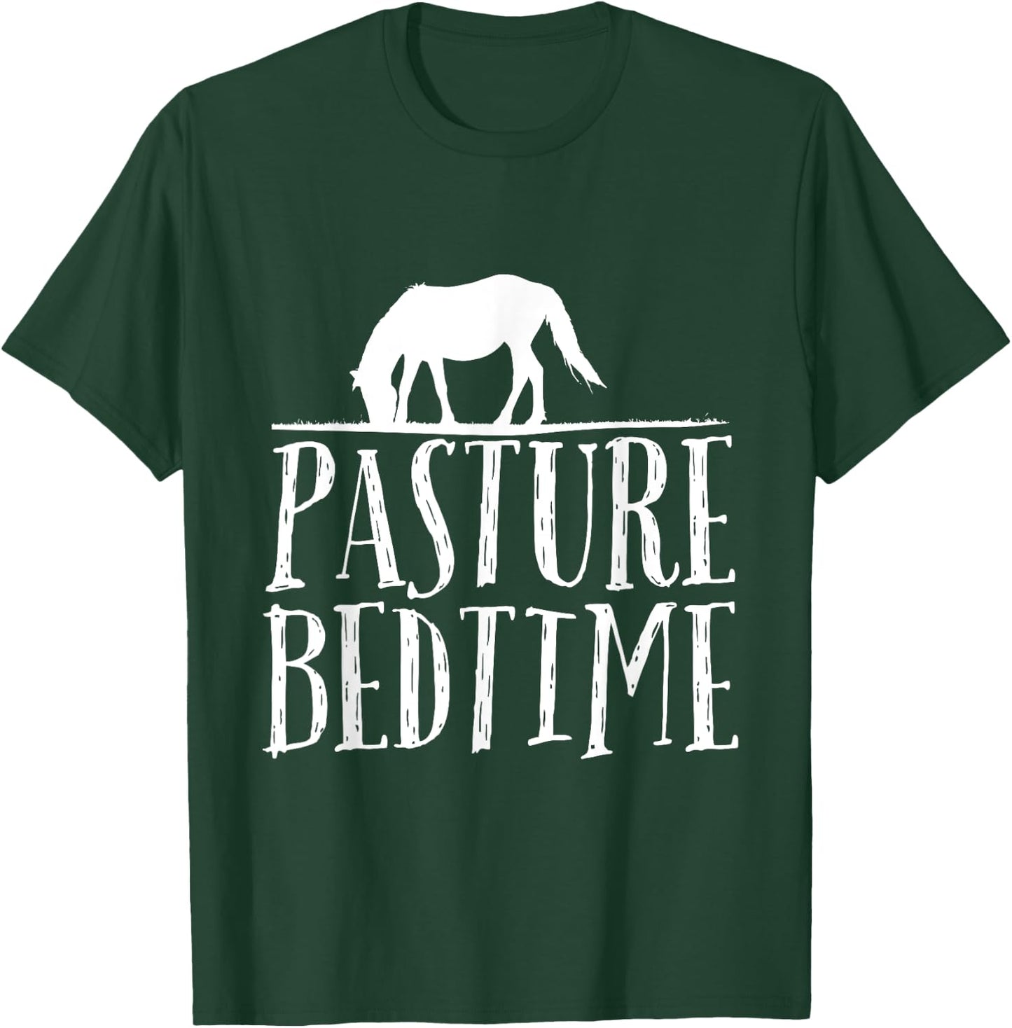 Horse Pasture past your bedtime t shirt pj cute funny T-Shirt - T-Shirt | Forest