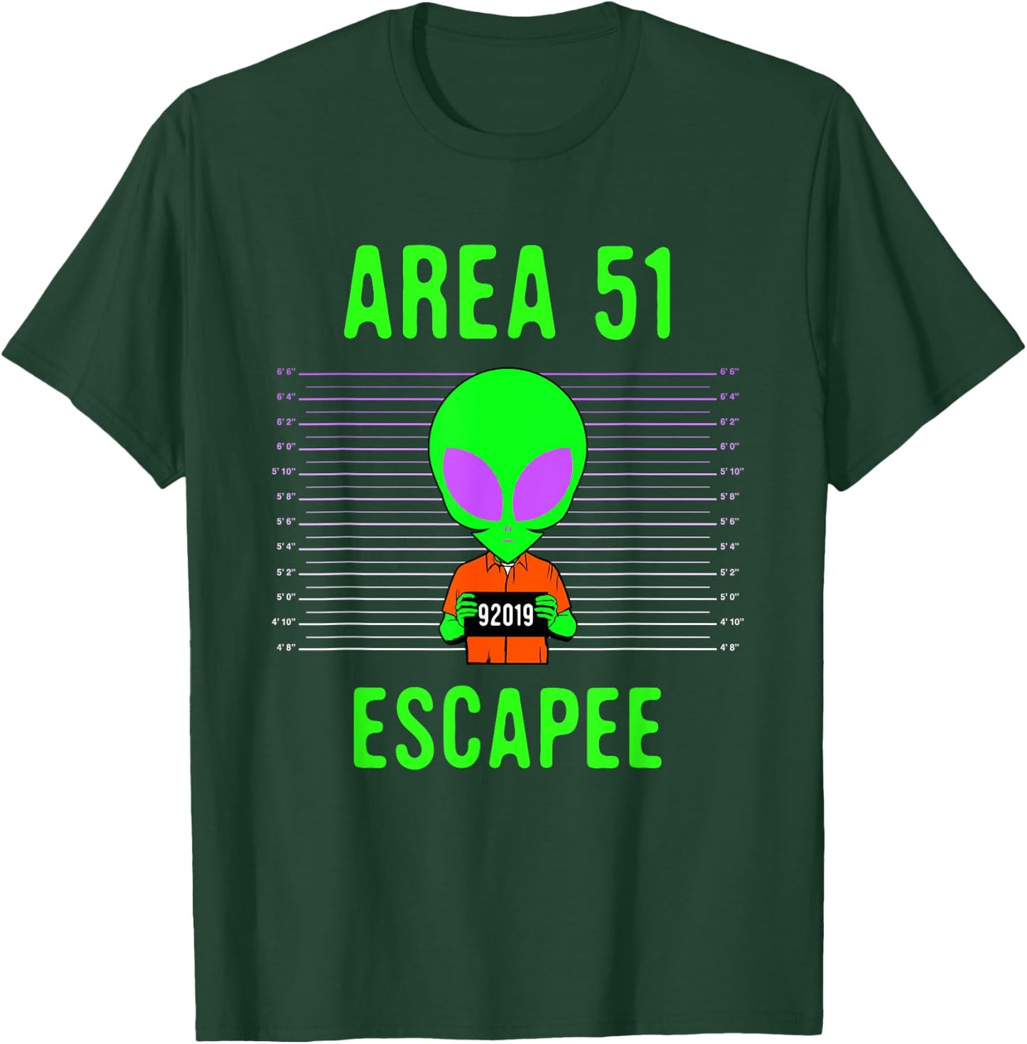 Storm Area 51 Meme Alien Costume Halloween Apparel - Adult - Black - Short Sleeve - Alien Graphic - Halloween - Fantasy - Men, Adults - Small T-Shirt - T-Shirt | Forest