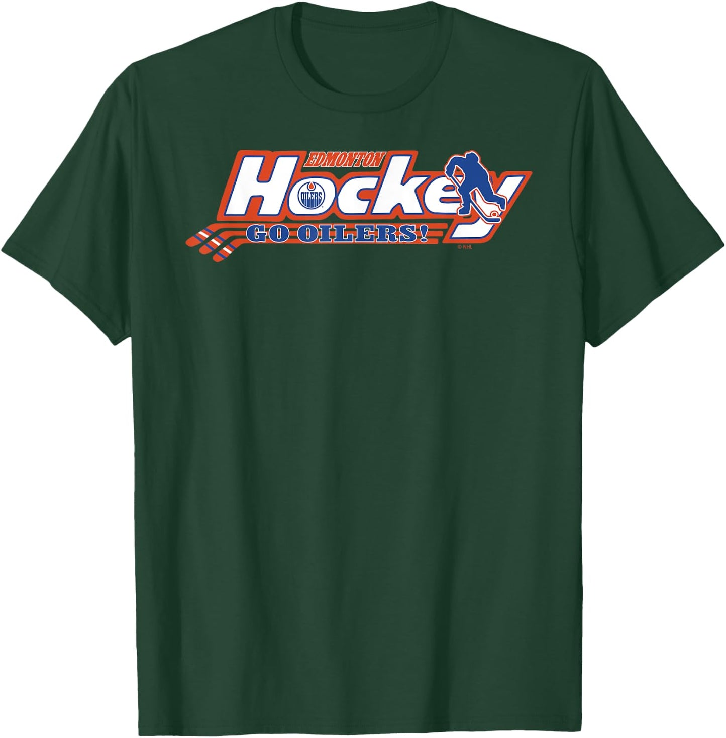 Edmonton Oilers Hockey Royal Officially Licensed T-Shirt - T-Shirt | Forest