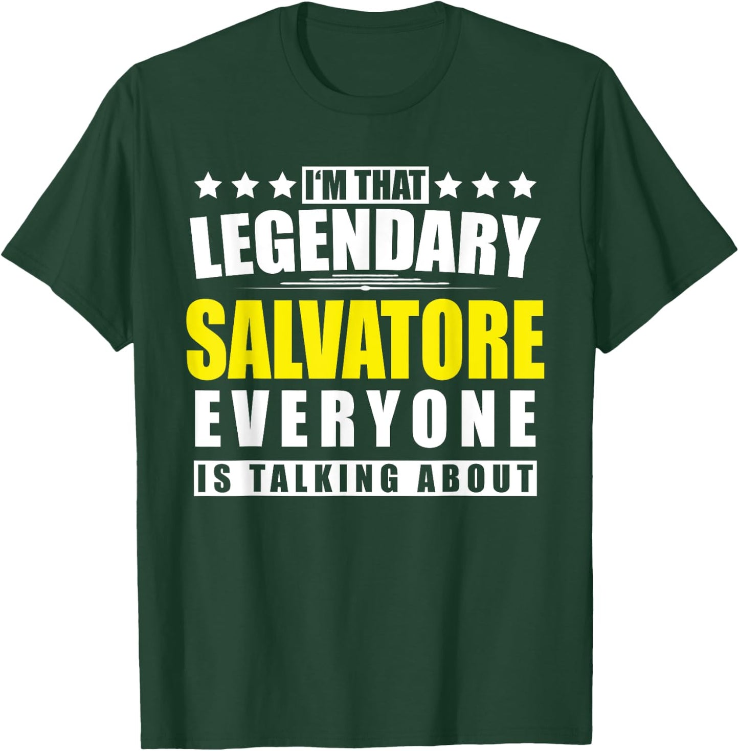 Name Salvatore First Name Gifts - Funny Personalized Gift T-Shirt - T-Shirt | Forest