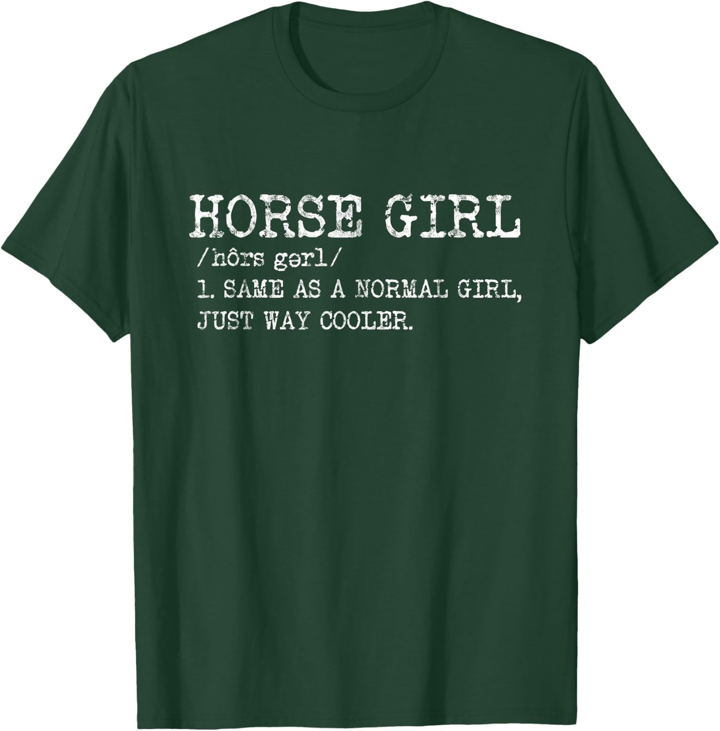 Clothing Funny Horse Girl Definition Gifts T-Shirt - T-Shirt | Forest