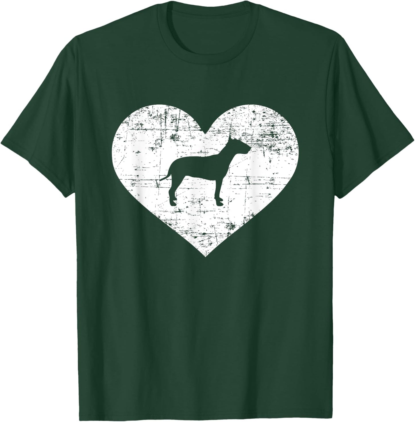 Bull terrier heart T-Shirt - T-Shirt | Forest
