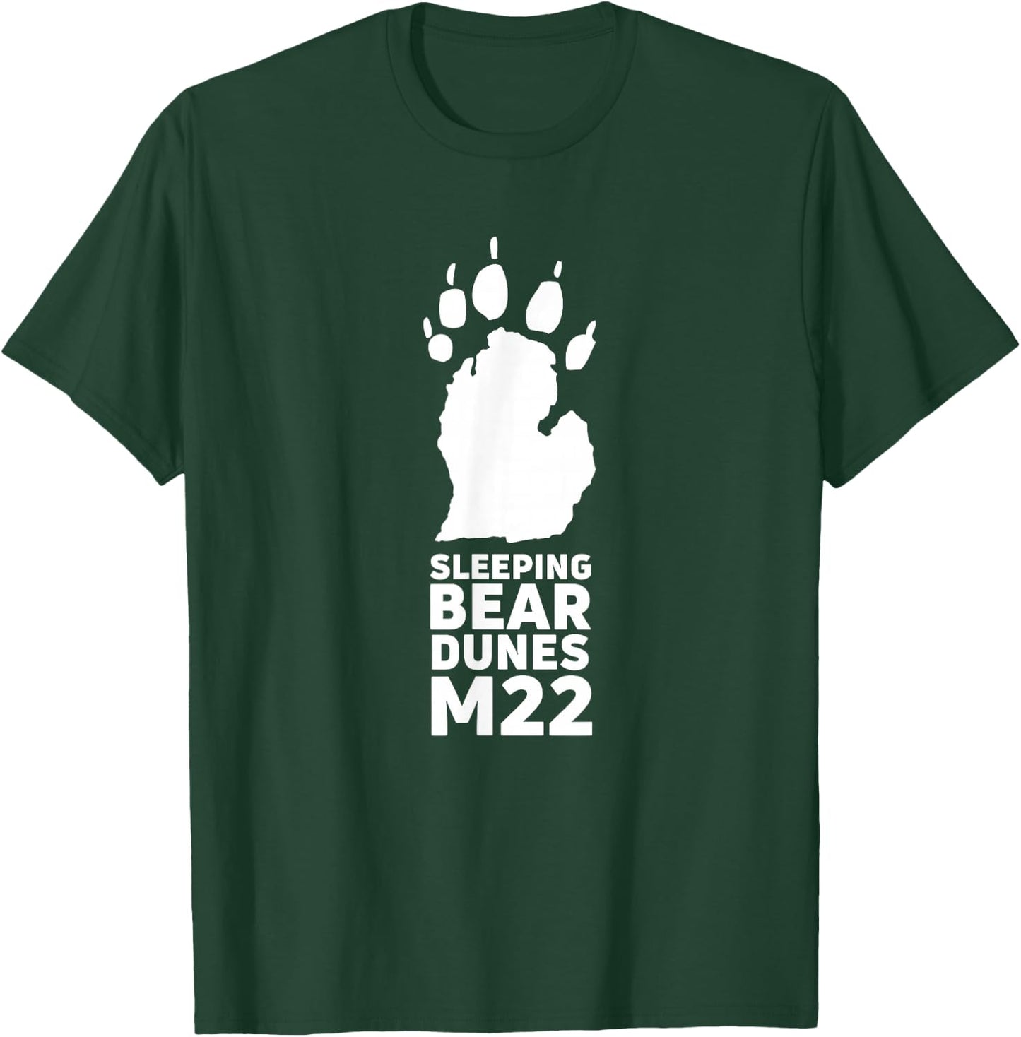 Michigan Sleeping Bear Dunes Shirt Great Lakes Vacation Gift T-Shirt - T-Shirt | Forest