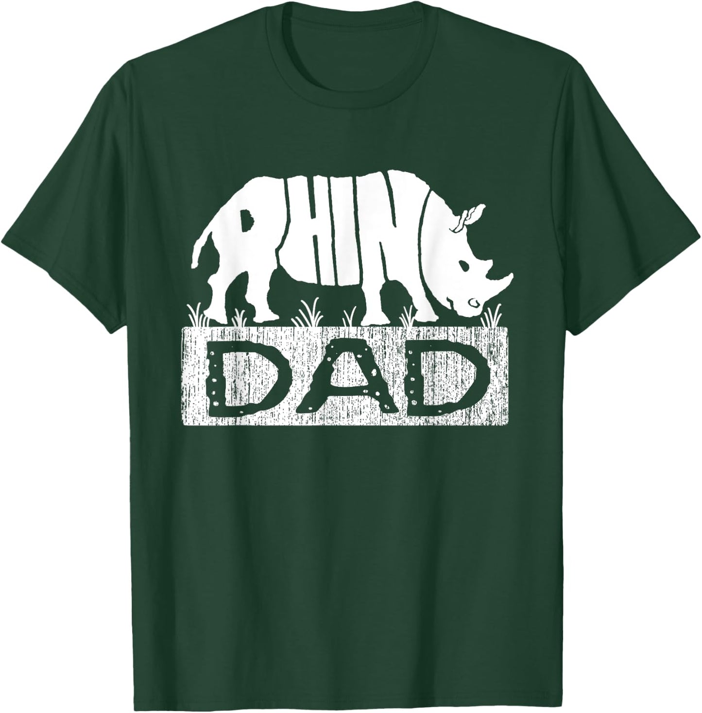 Rhino Dad Funny Rhinos Chubby Unicorns shirts Gifts T-Shirt - T-Shirt | Forest