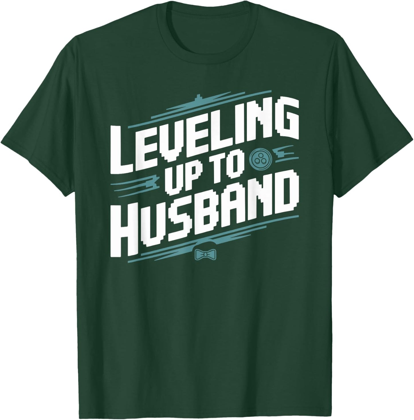 Bachelor Party Groom to be Leveling Up to Husband Game Lover T-Shirt - T-Shirt | Forest