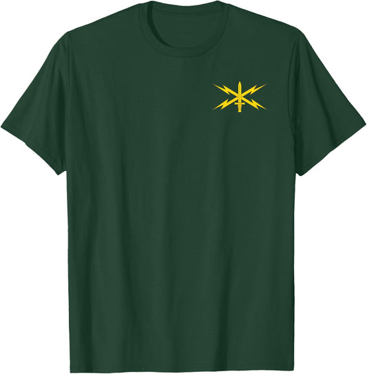 Army Cyber Branch 17A/B/C Military Veteran Morale T-Shirt - T-Shirt | Forest