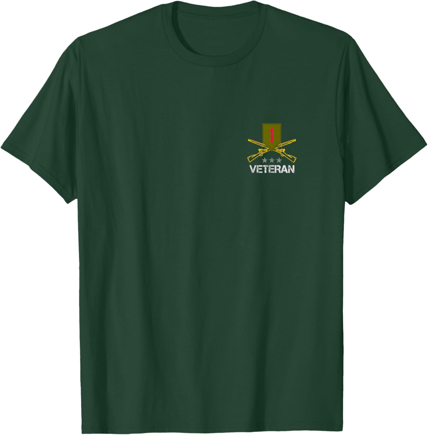 Military Veterans Day 1st Infantry Division Shirt T-Shirt - T-Shirt | Forest