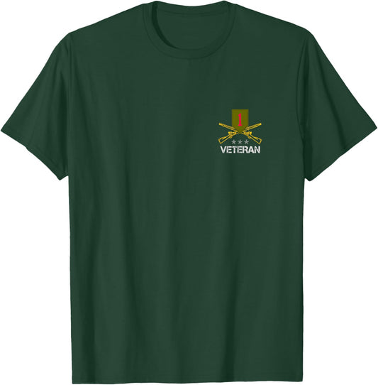 Military Veterans Day 1st Infantry Division Shirt T-Shirt - T-Shirt | Forest