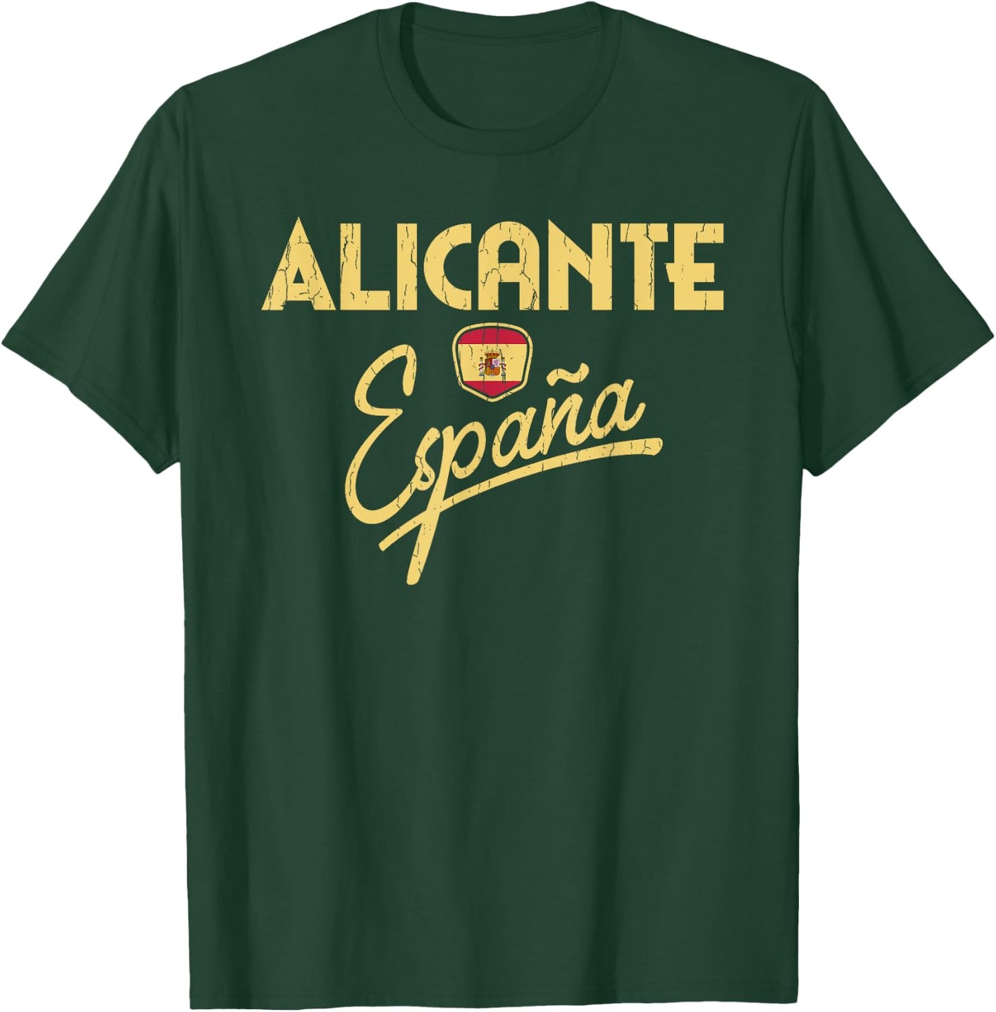 Alicante Spain - Spanish Flag Alicante Espana T-Shirt - T-Shirt | Forest