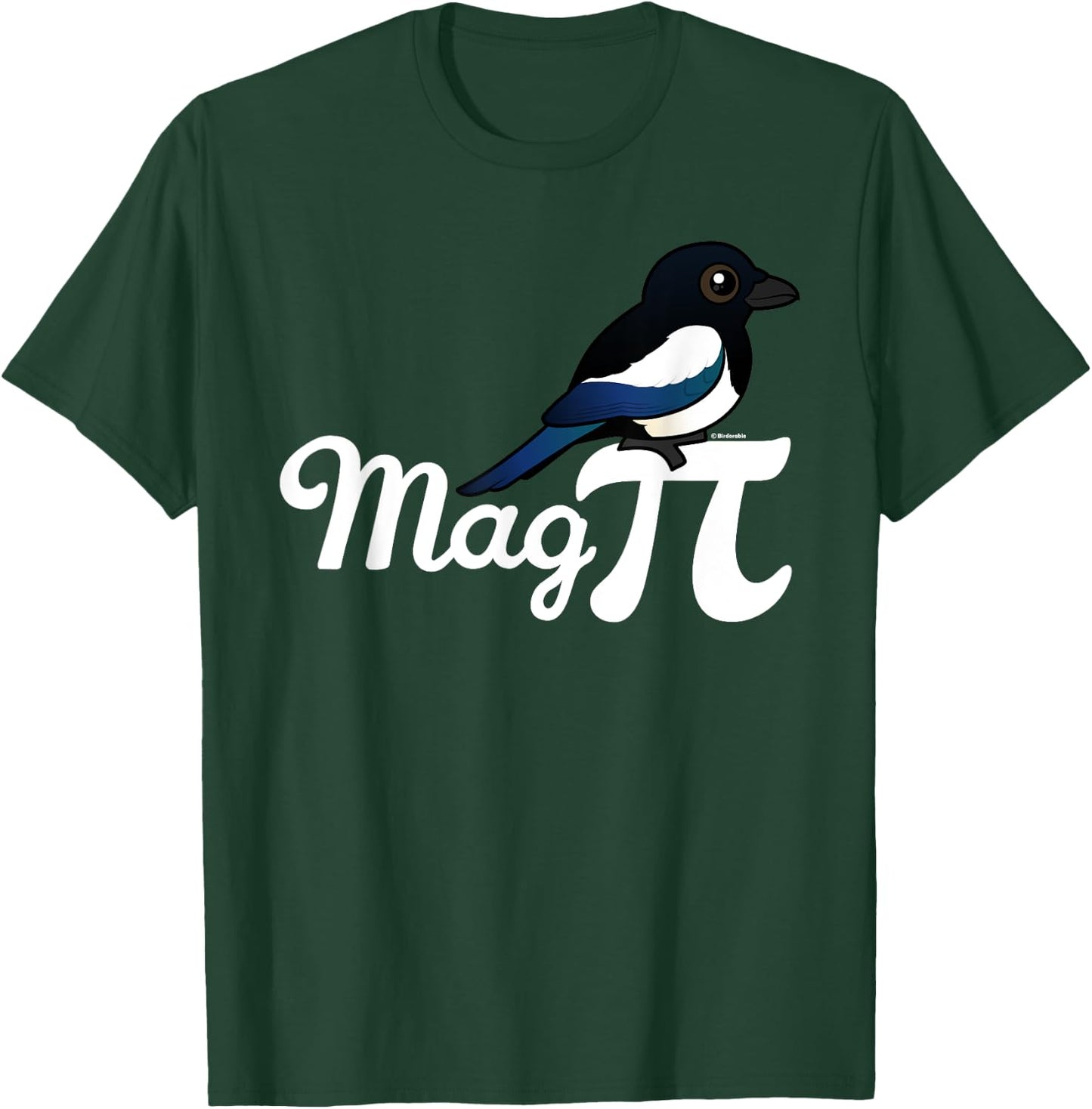 Birdorable Mag PI with Black-billed Magpie T-Shirt - T-Shirt | Forest