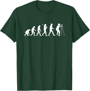 Surveyor Evolution for Land Surveyors and Engineers T-Shirt - T-Shirt | Forest