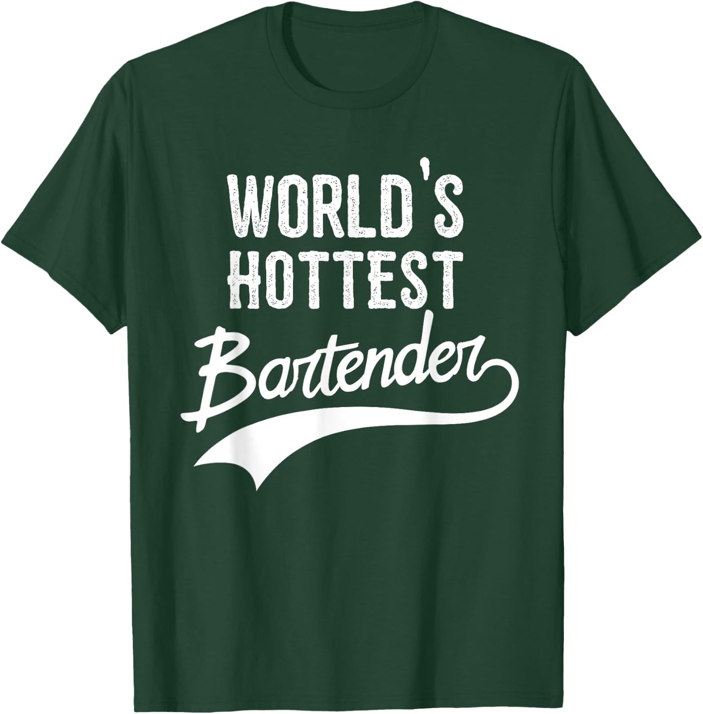 World's Hottest Bartender Funny Bartender Gift T-Shirt - T-Shirt | Forest