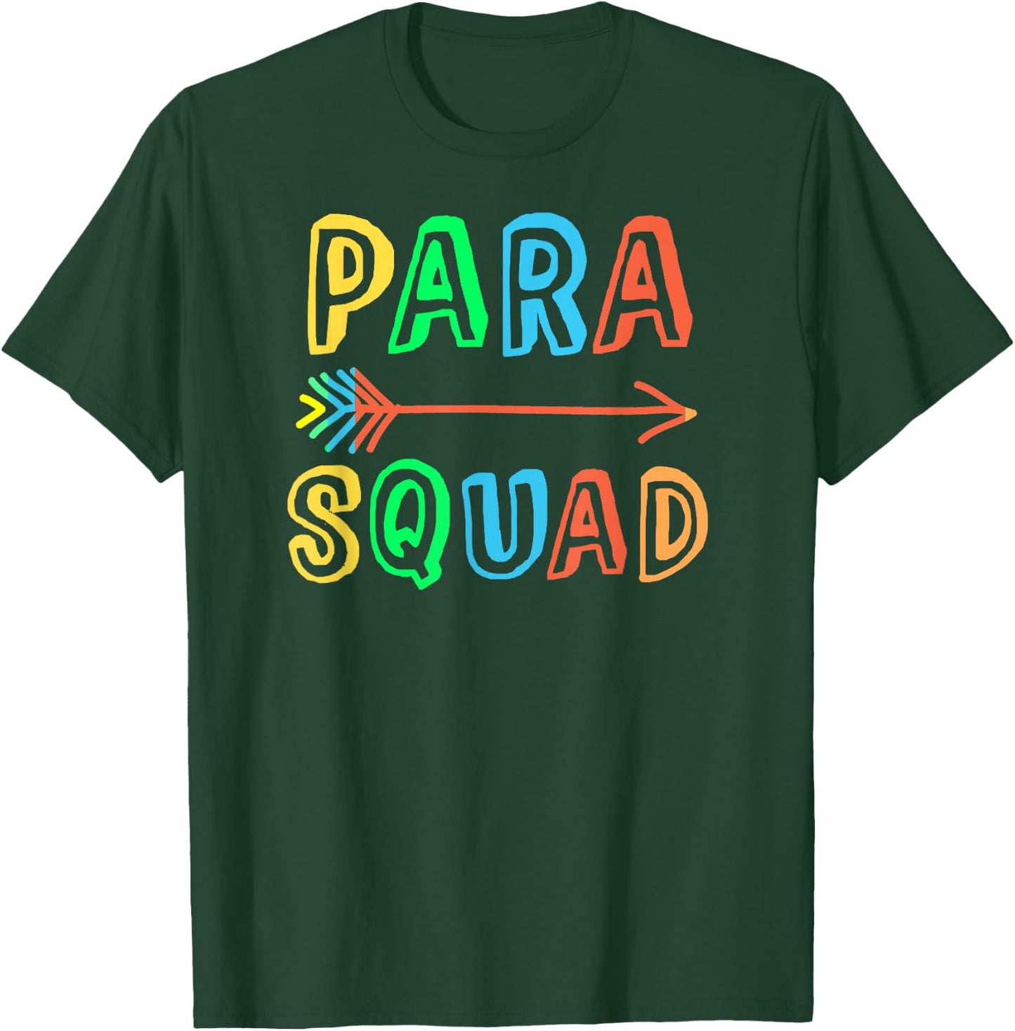 School PARA SQUAD Paraprofessional Special Ed Teacher SPED T-Shirt - T-Shirt | Forest