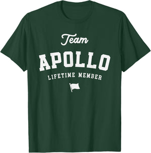 Team Apollo Lifetime Member Funny Name Apollo T-Shirt - T-Shirt | Forest