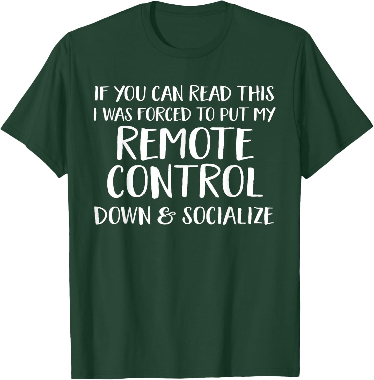 Funny Remote Control Gift Who Love TV T-Shirt - T-Shirt | Forest