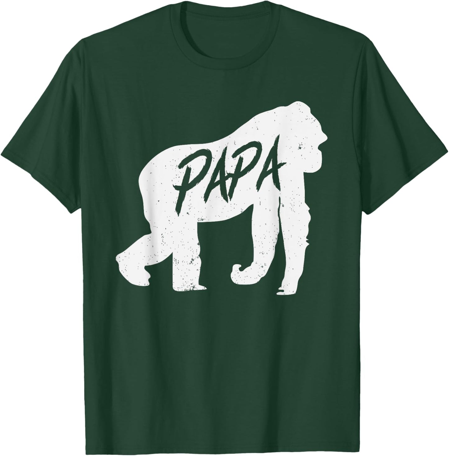 Papa Gorilla Ape T Shirt Monkey Animal Wildlife Gift T-Shirt - T-Shirt | Forest