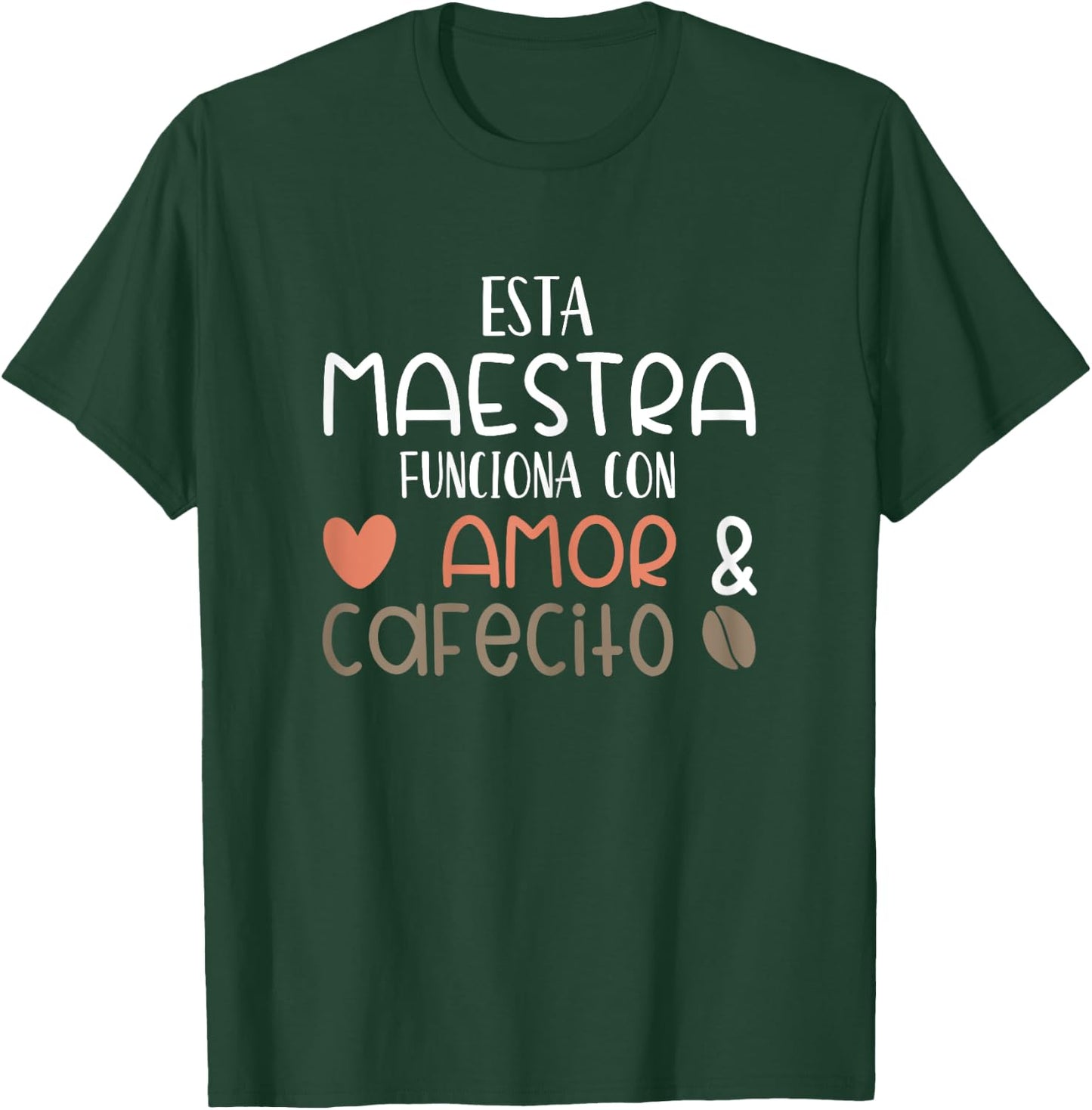 Maestra Espanol Playera Regalo Spanish Teacher T-Shirt - T-Shirt | Forest