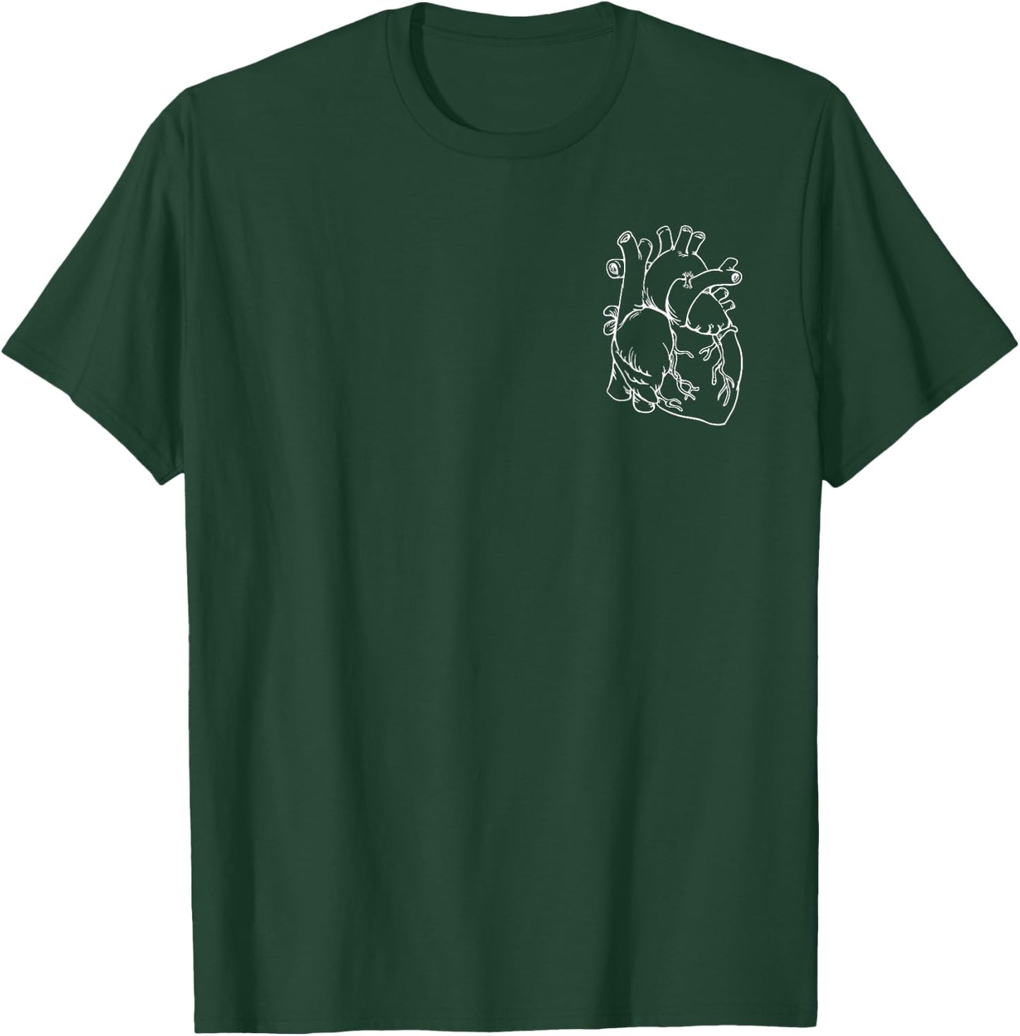 Funny Pocket Heart for Cardiac Nurses T-Shirt - T-Shirt | Forest