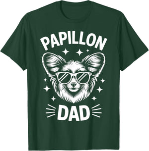 Papillon Dad Funny Papillon T-Shirt - T-Shirt | Forest