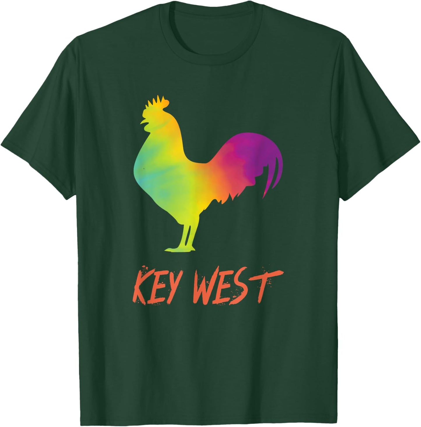 Key West Rooster T-Shirt - T-Shirt | Forest
