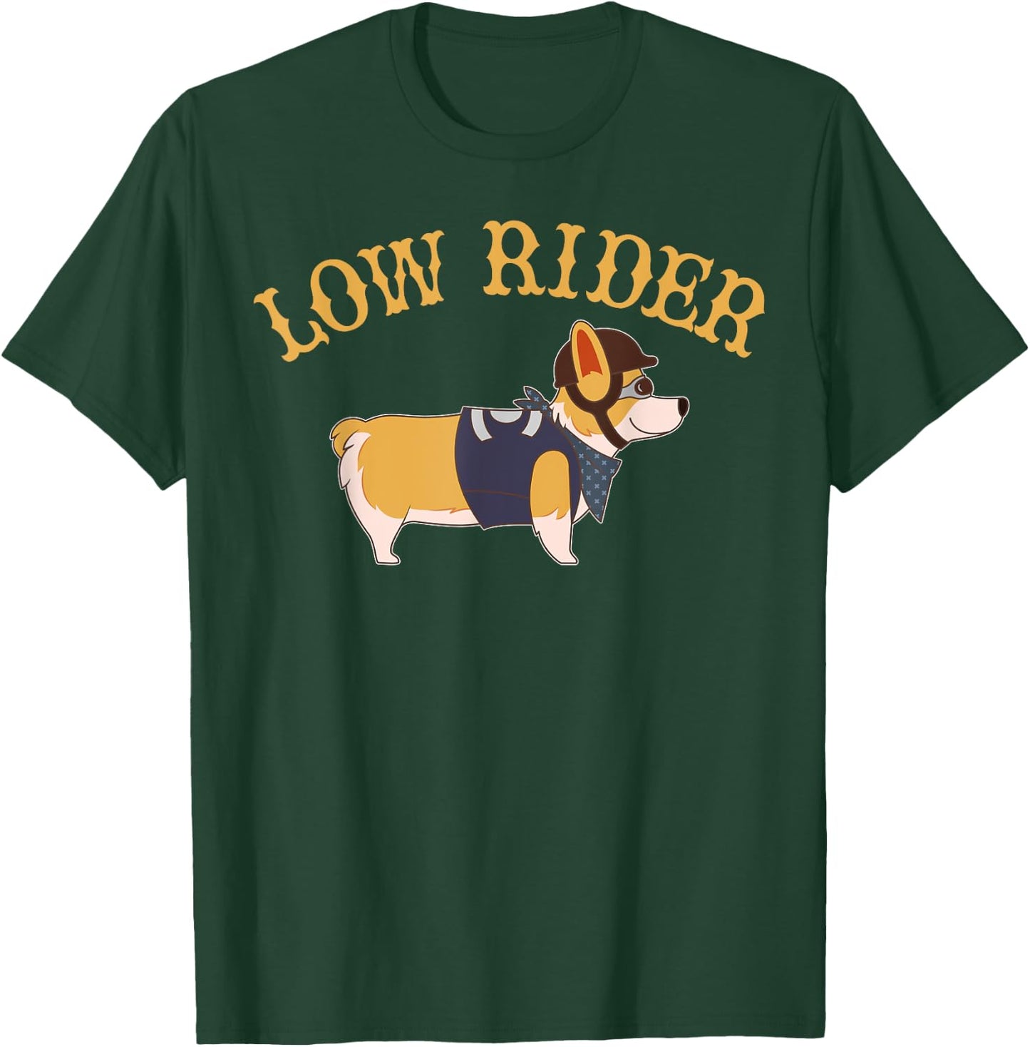 Low Rider Corgi Dog Funny Humor T-Shirt - T-Shirt | Forest