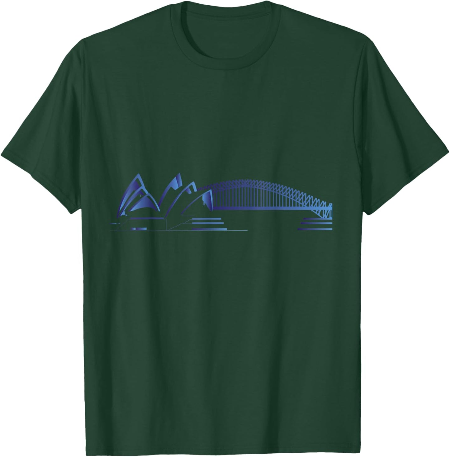 Sydney Skyline Australia Souvenir Gift T-Shirt - T-Shirt | Forest