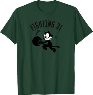 WW2 VFA-31 Tomcatters Squadron Gift Patch T-Shirt - T-Shirt | Forest