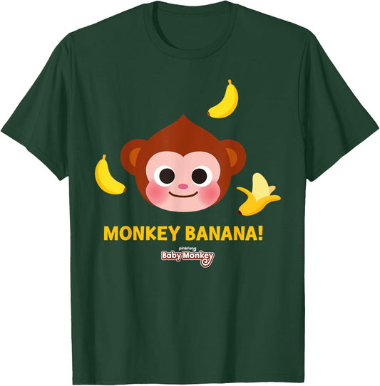 Pinkfong Monkey Banana! Official T-Shirt - T-Shirt | Forest