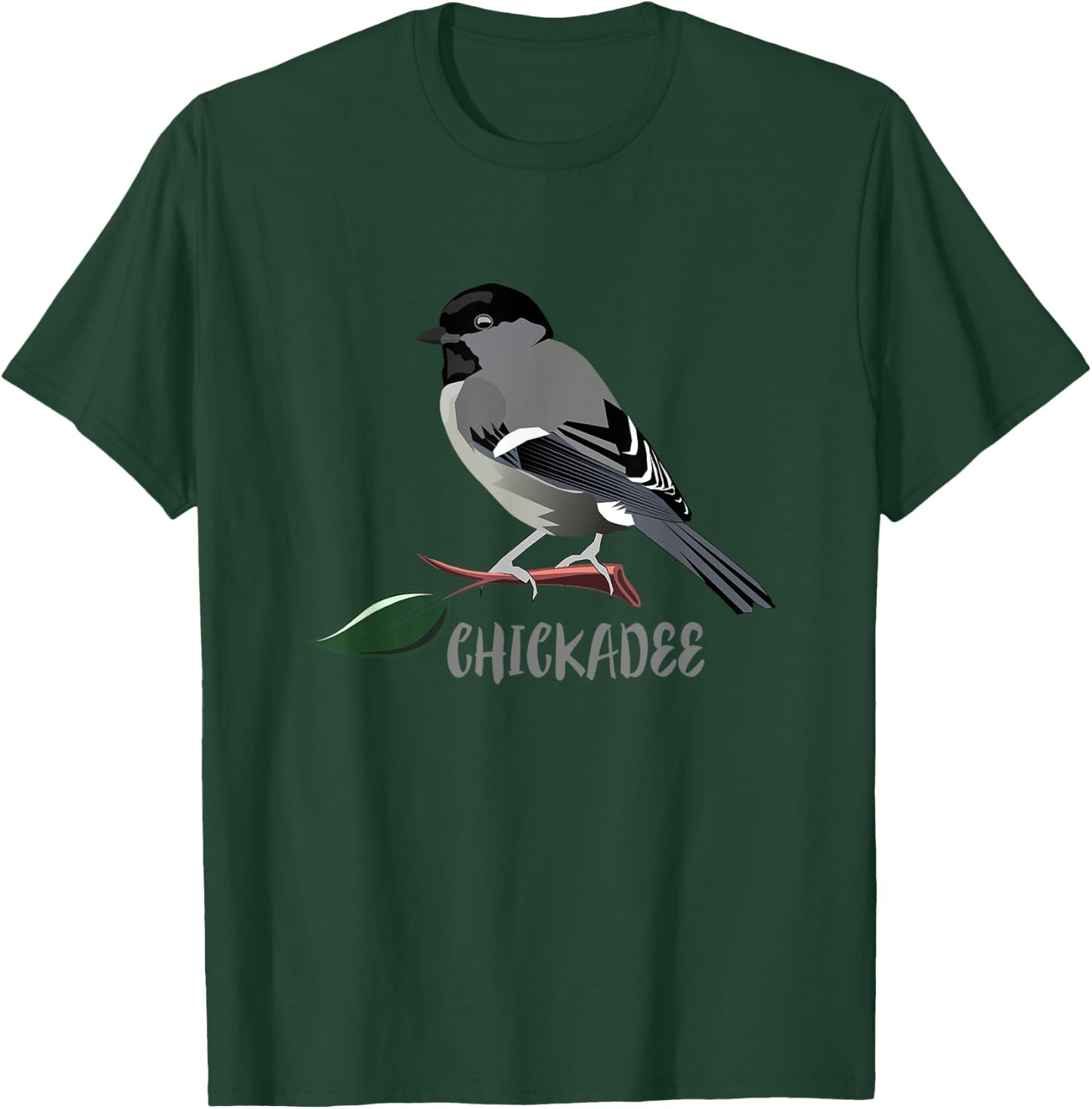 Chickadee Bird Birding Nature Gift T-Shirt - T-Shirt | Forest
