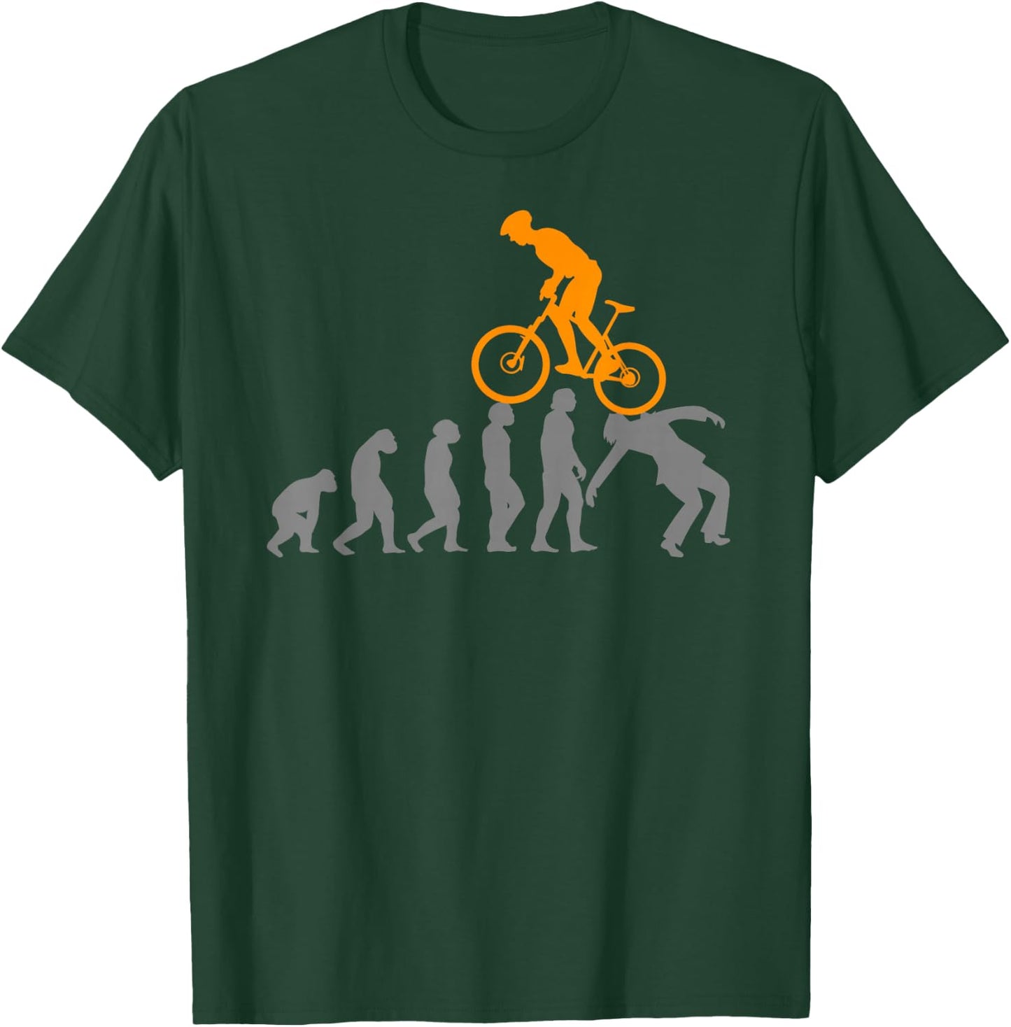 Evolution MTB Mountain Bike Accessories Bicycle Bike Funny Fun T-Shirt - T-Shirt | Forest