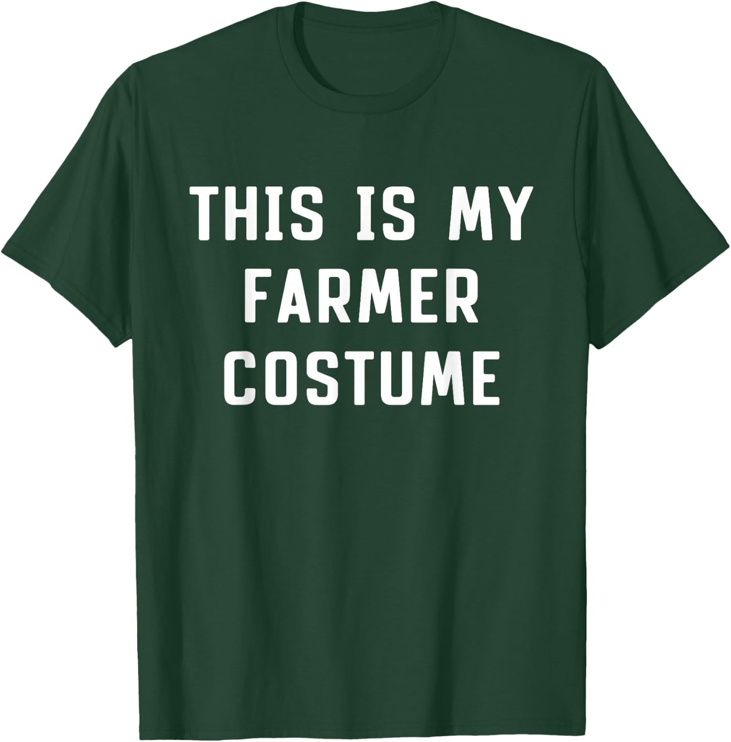 This Is My Farmer Halloween Costume Lazy Easy Last Minute T-Shirt - T-Shirt | Forest