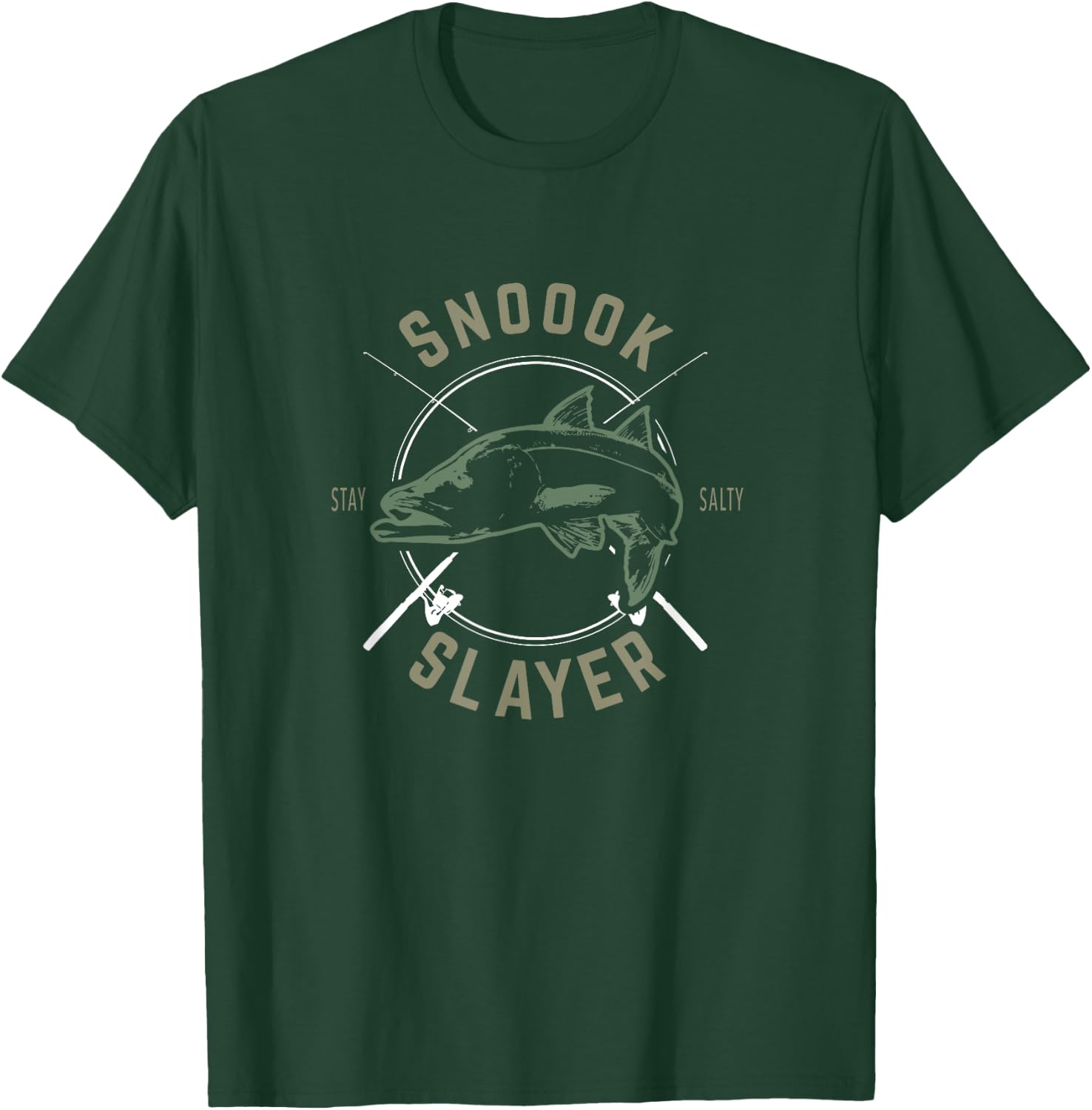 Snook Slayer Sty Salty Snook Fishing Lovers T-Shirt - T-Shirt | Forest