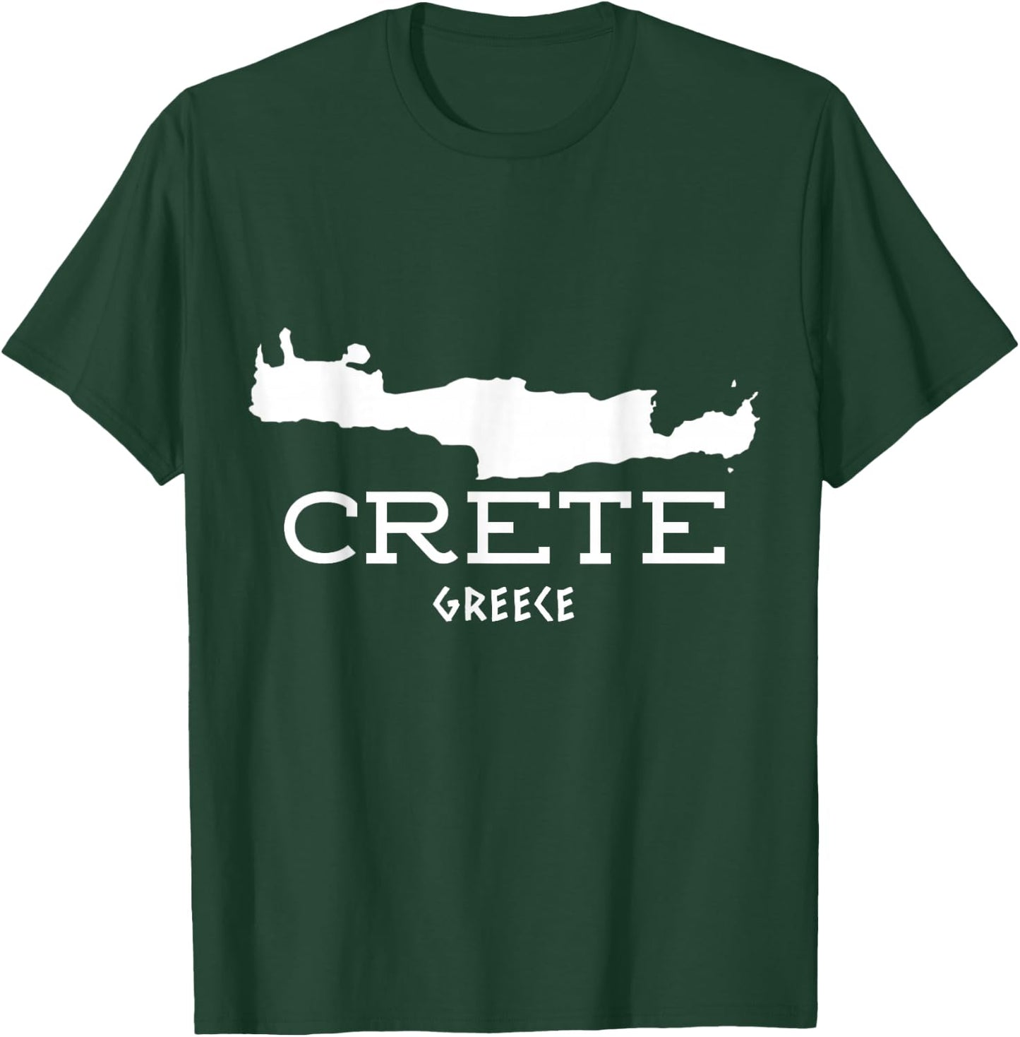 Island Of Crete Greece Cretan Souvenir Hellas Vacation T-Shirt - T-Shirt | Forest