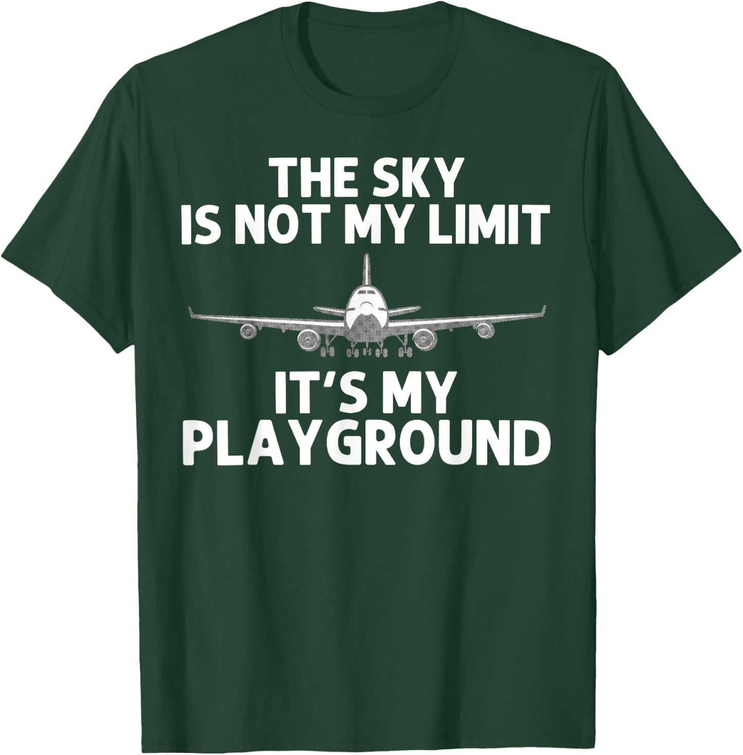 Funny Pilot Design Women Aviation Airplane Pilot T-Shirt - T-Shirt | Forest