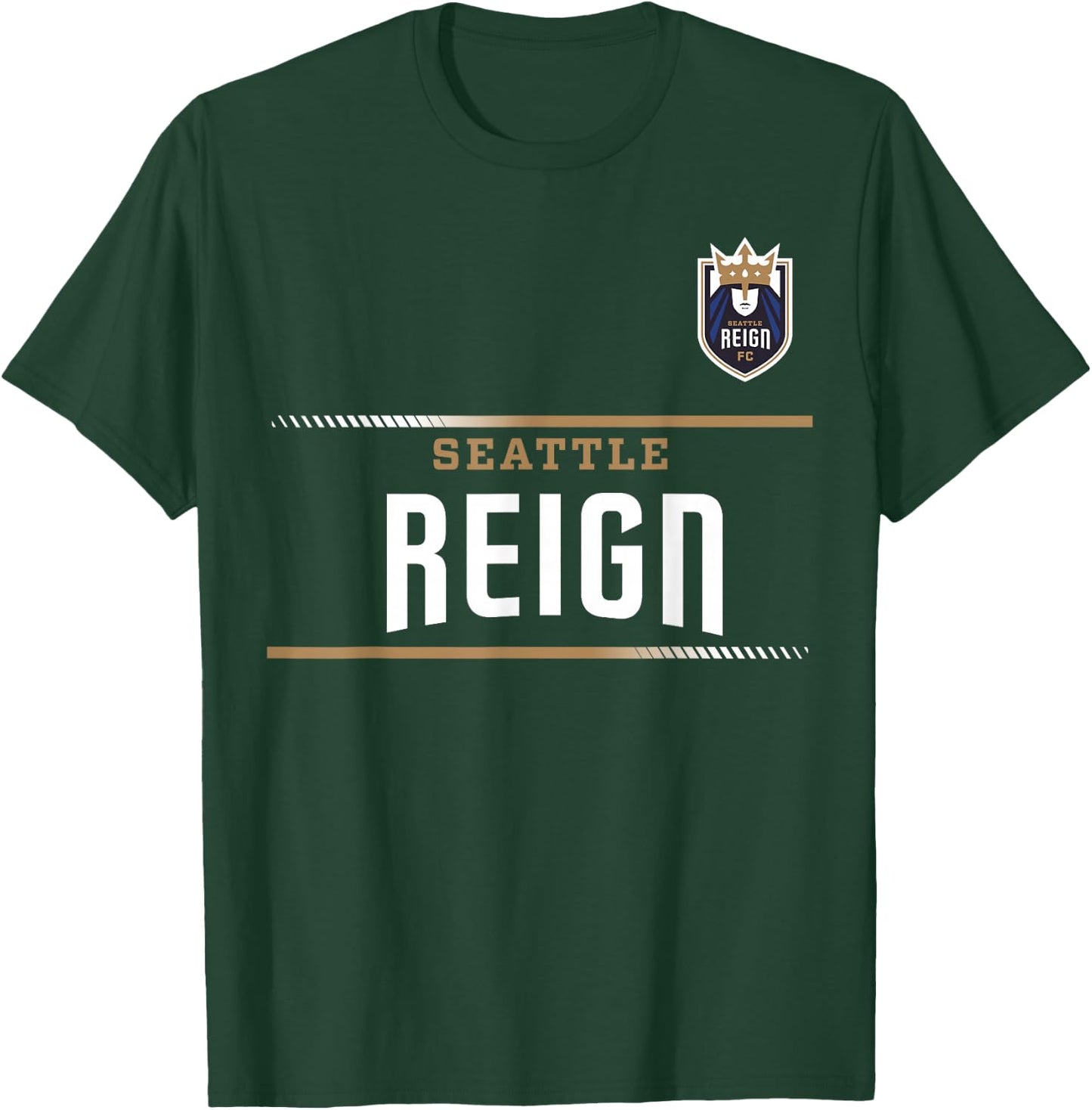 Officially Licensed Seattle Reign Soccer NWSL Apparel T-Shirt - T-Shirt | Forest