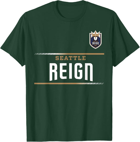 Officially Licensed Seattle Reign Soccer NWSL Apparel T-Shirt - T-Shirt | Forest