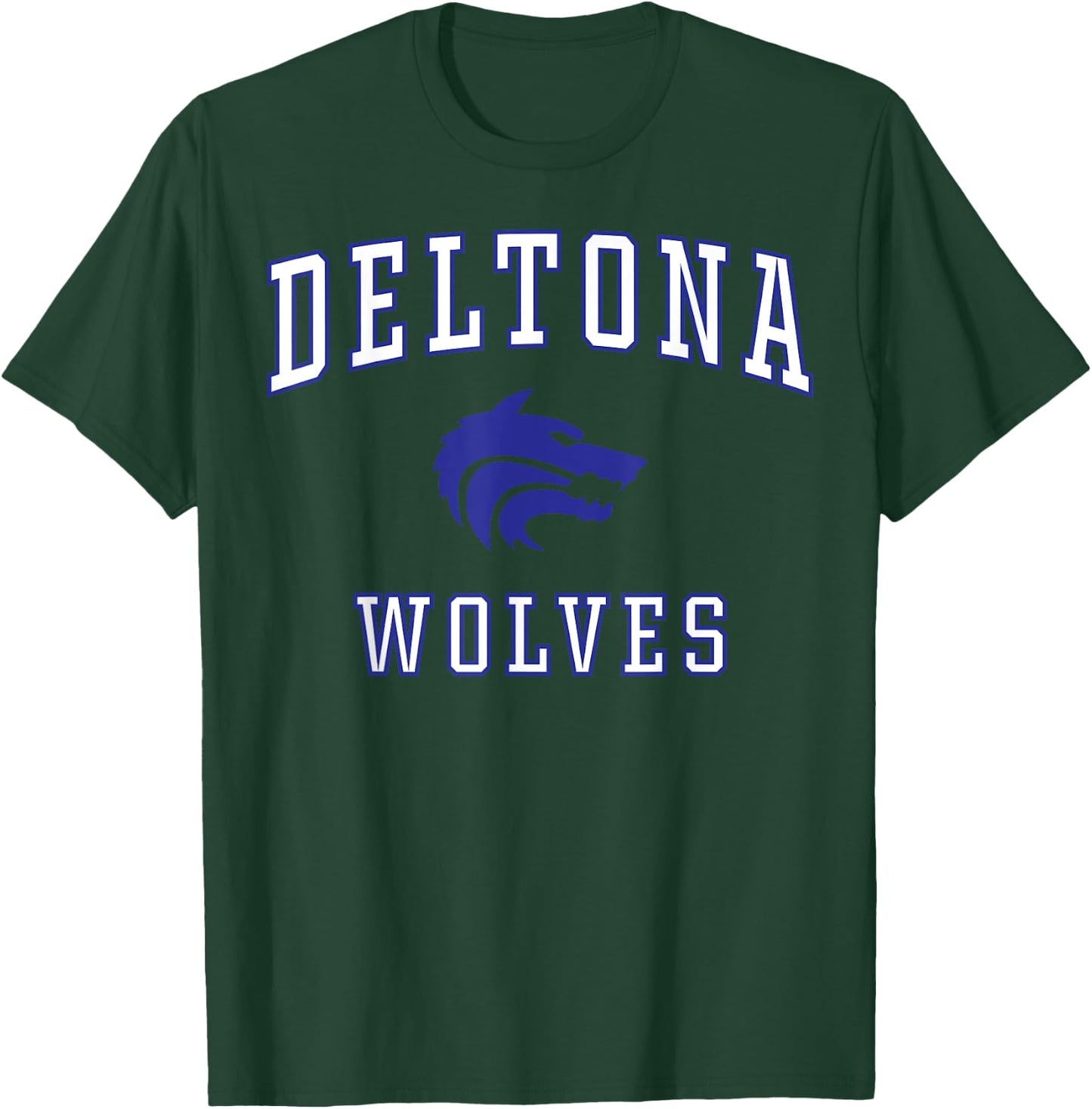 Deltona High School Wolves C1 T-Shirt - T-Shirt | Forest